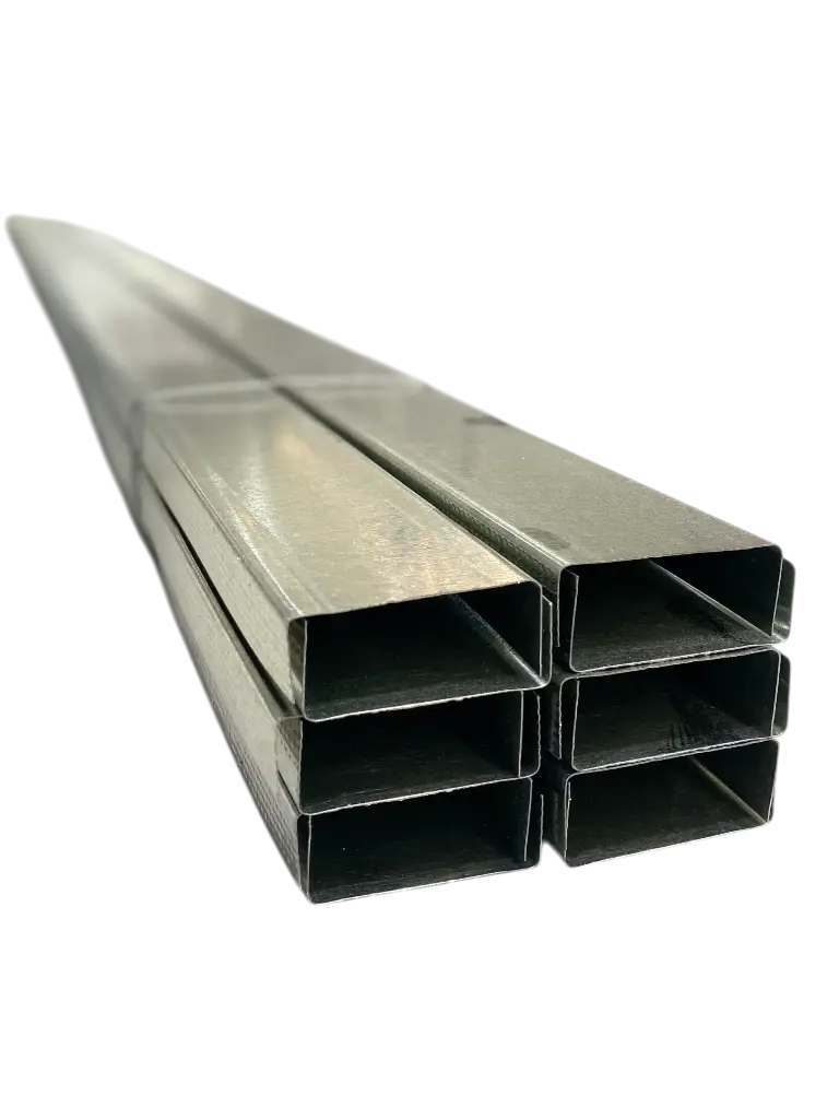 Poste metálico galvanizado steelrock® de 6.35cm x 2.44m Calibre 26 USG