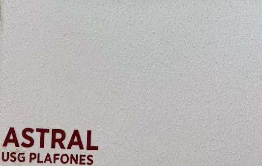 Texturizado Astral / Orilla Cuadrada en espesor de 9.6 mm 0.61x1.22 mts Precio por pieza