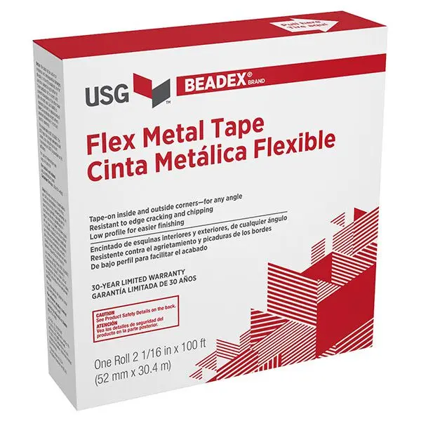 Beadex Perfatrim flexible (Corner tape) rollo de 52mm x 30.4m USG | TBR ...